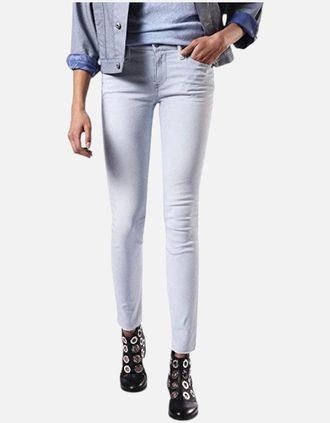 Diesel Womens DIESEL SKINZEE 084EY Womens Denim Jeans - Blue - Size: 12/32in