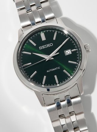 Seiko Mens Essentials green face watch