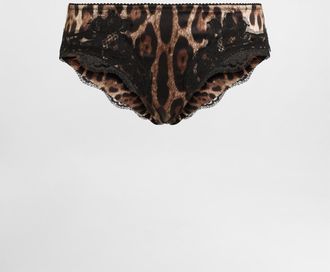 Dolce & Gabbana New Slip - Woman Underwear Animal Print Cotton 1