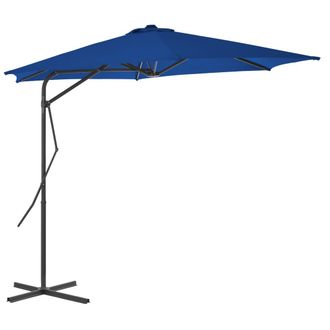 vidaXL Sombrilla De Jard&iacute;n Con Palo De Acero Azul 300x230 Cm Vidaxl