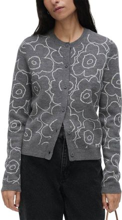 Marimekko Villi Piirto Unikko Wool-Blend Cardigan