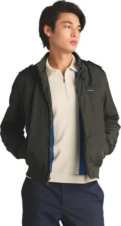 Members Only Mens Heavy Iconic Racer Quilted Lining Jacket in Dark Green at Nordstrom, Size Xx-Large