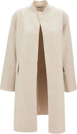 Dusan Jas met klepzak en open voorkant - Beige