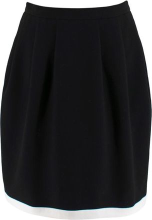 Raoul Black Knee Length Trapeze Skirt Size S