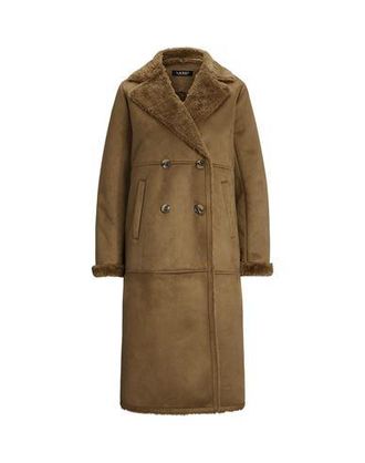 Ralph Lauren Faux-Fur & Faux-Suede Coat