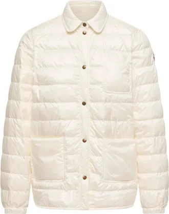 Moncler Moncler Fouine Down Shirt Jacket, Women, White, Size: 00