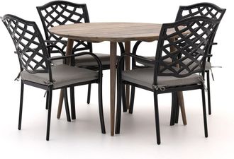 Hartman Hartman Berkeley/ROUGH-K ø 115cm dining tuinset 5-delig