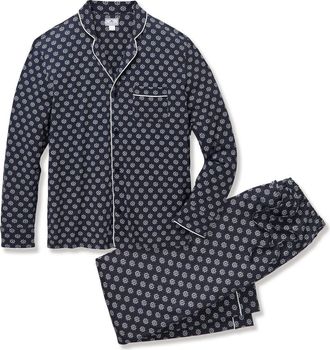 Petite Plume Featherweight Pima Cotton Pajamas in Navy at Nordstrom, Size X-Small