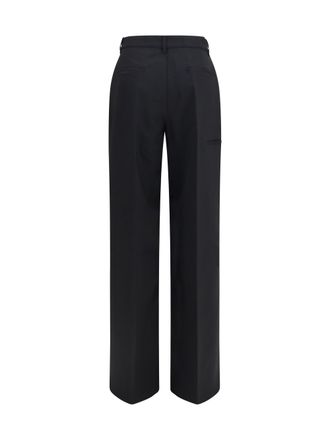 Rick Owens Womens Tailored Pants Black Trousers