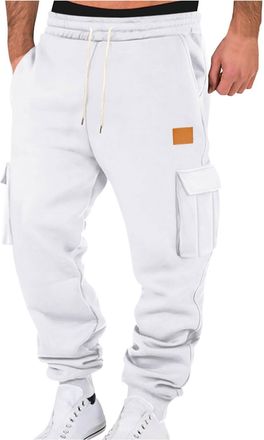 Generic Joggers for Men UK Tracksuit Jogging Bottoms Mens Fleece Joggers Sweatpants with Pockets Cargo Pants s Casual Sweatpants Trousers Stretch Athletic Pan
