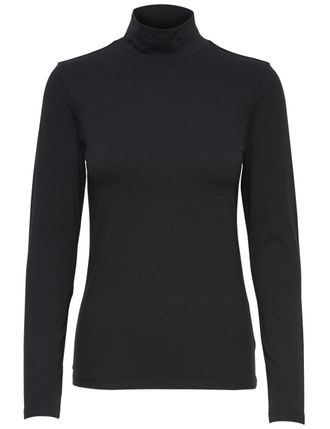 Jacqueline de Yong JdY Jdyava New Life Womens Turtleneck Top JRS Noos Pullover - Black - S