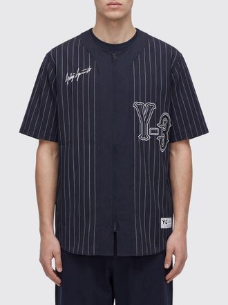 Yohji Yamamoto T-shirt in poliestere riciclato a righe Y-3