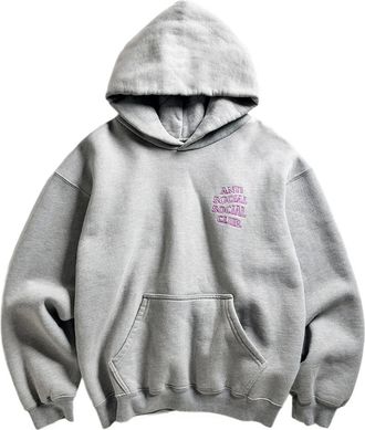ANTI SOCIAL SOCIAL CLUB Felpa con cappuccio e logo - Grigio