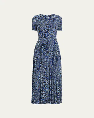 Ulla Johnson Sabine Short-Sleeve Jersey Maxi Dress