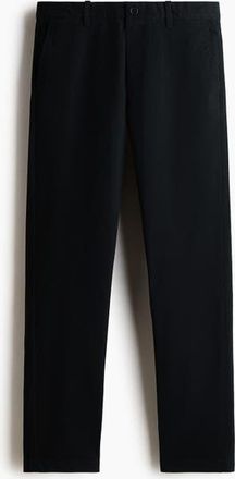 H&M Slim Fit Cotton Chinos in Black at Nordstrom, Size 34