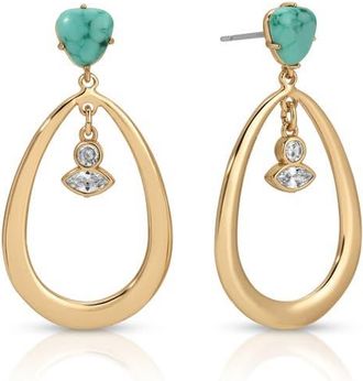 Ettika Turquoise Oval Drop Earrings at Nordstrom