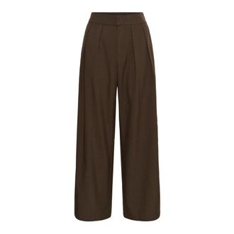 Kaffe Pantaloni a gamba larga - - Trousers - Donna - Marrone - XL