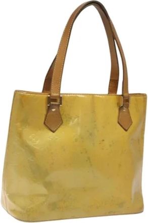 Louis Vuitton Tweedehands leren Louis Vuitton tassen - Dames - Vintage Shopper - Geel - ONE Size - Leer - Vintage