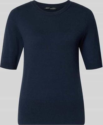 Betty Barclay Strickshirt aus Viskose-Mix mit Rundhalsausschnitt in Marine, Gr&ouml;&szlig;e 36
