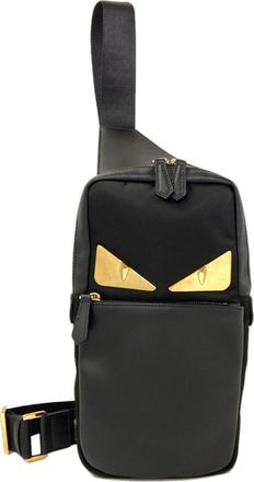 Fendi Black Nylon Sling Bag (Pre-Owned)
