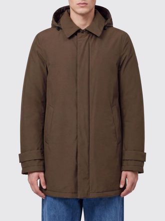 Herno Water-Repellent Hooded Windbreaker Jacket in Nylon with Rear Vent