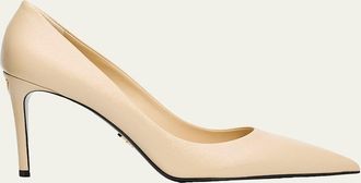 Prada 85mm Vernice Saffiano Leather Pumps