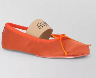 Maison Margiela ballerina shoes bow detail contrast sole round toe