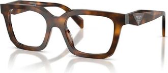 Prada Glasses, female, Brown, 52 MM, Squared Eyeglasses