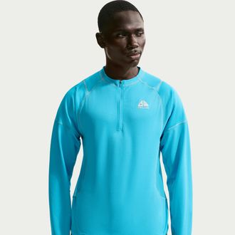 Nike Mens Nike ACG Vault Dri-FIT Long-Sleeve Top in Blue | IF1004-416