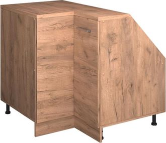 Vicco Armario Para Techo Inclinado Armario De Esquina Rion, Roble Dorado, 75.6 X 81.6 Cm Con 1 Puerta, Carcasa Del Armario 60 Cm De Profundidad, Vicco