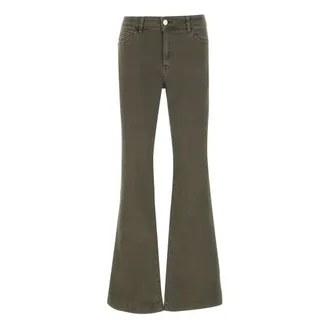 Elena Miro Dames, Jeans, Groen, Maat: L