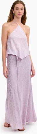 Rebecca Taylor Emery Jacquard Halter in Wisteria at Nordstrom, Size X-Small