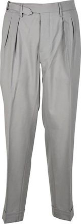 Michele Carbone Broeken, Heren, Blauw, W36, Wol, Carbone broek