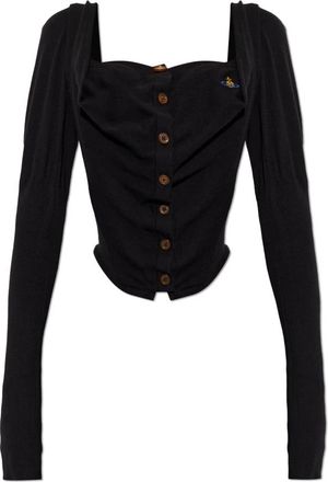 Vivienne Westwood Dames, Truien, Zwart, Maat: L Katoen