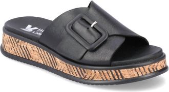 Rieker Womens Meg Buckle Sandal In Black