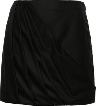 Racil Misha Draped Mini Skirt - Womens - Wool