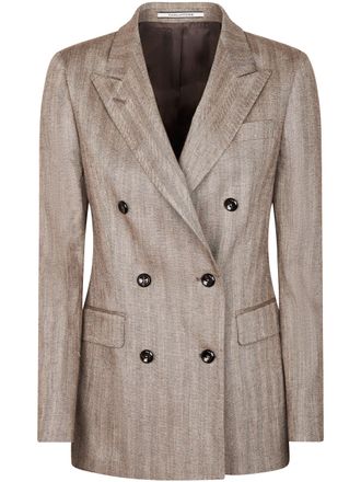 Tagliatore Parigi Double-Breasted Notch Lapel Tailored Blazer