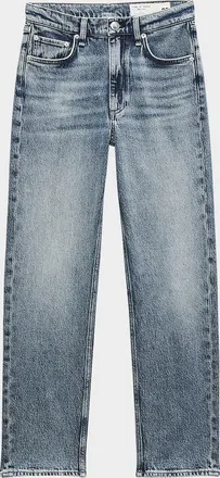 Rag & Bone Harlow Mid-Rise Ankle Straight Jeans