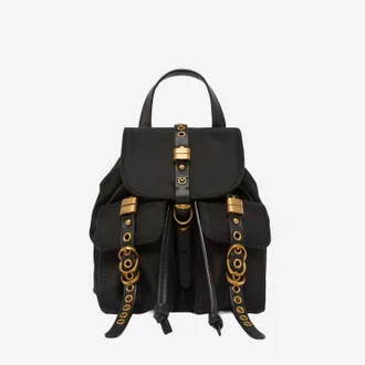 Pinko Womens Nylon Backpack Black Backpacks