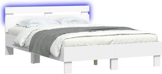 vidaXL Estructura De Cama 137 X 190 Cm Madera De Ingenier&iacute;a Vidaxl
