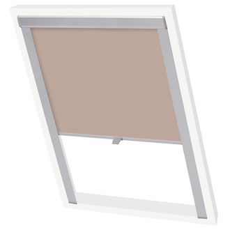 Berkfield Home Blackout Roller Blind Beige SK08