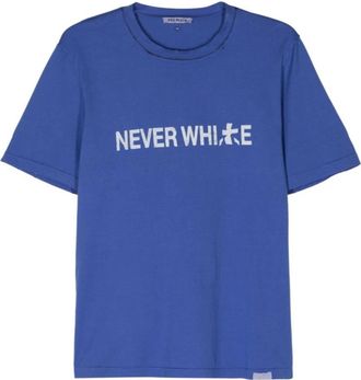 Premiata Mannen Tee Never Tee Blue - Heren - T-shirts - Blauw - S - Tops