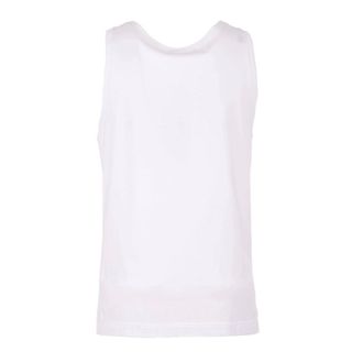 Dolce & Gabbana Sleeveless Tops, male, White, Size: M Sleek Sleeveless T-shirt