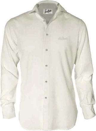 Saint Barth Camicia Chemise - Heren - Casual Overhemden - Beige - L - Katoen - Overhemden
