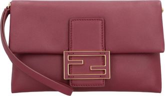 Fendi Mamma Baguette Pouch - Dames - Clutches - Rood - ONE Size - Leer - Tassen