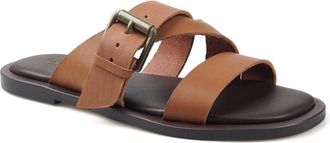 Artisan by Zigi Maranello Slide Sandal in Tan Leather at Nordstrom, Size 11