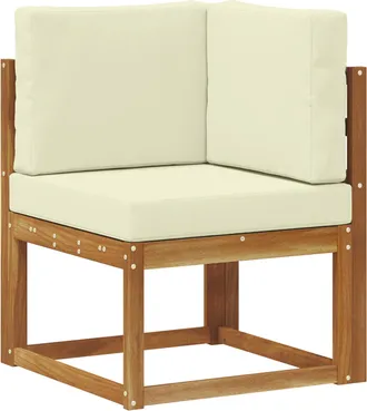 vidaXL Sof&aacute; De Esquina Para Exteriores Madera De Acacia S&oacute;lida Vidaxl