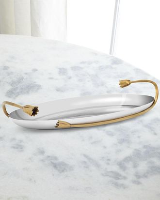 L'OBJET Deco Leaves Large Tray