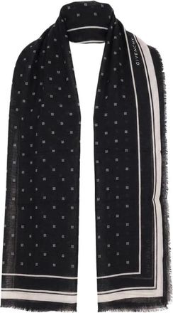 Givenchy Accessoires, unisex, Zwart, ONE Size, Wol, Grote Vierkante Sjaal