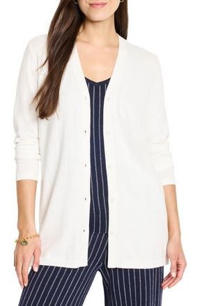 Nic+Zoe Destination Side Button Cardigan in Paper White at Nordstrom Rack, Size Small